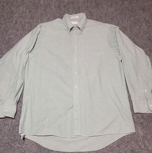 Van Heusen Men's Mint Light Blue Button Down Shirt